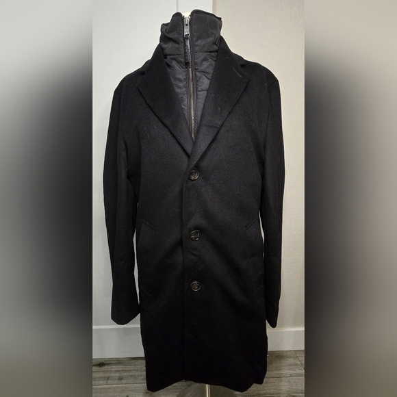 Hugo Boss Men's Black Wool Coat - Picture 10 of 12